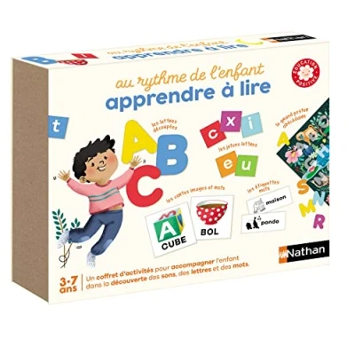 Afbeelding van Nathan Ritme van het kind, ik leer om te lezen, positief onderwijsspel, vanaf 3 jaar, ontdekkingsdoos en leren 31163, meerkleurig