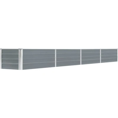 Afbeelding van Plantenbak verhoogd 320x40x45 cm gegalvaniseerd staal grijs