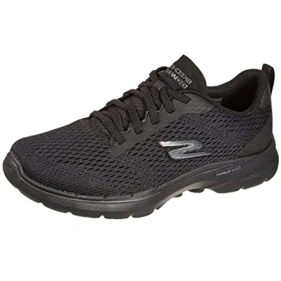 Afbeelding van Skechers Performance GO WALK 6 Sportieve wandelschoenen black, Dames, Maat: 38, Black Kunststof/ textiel
