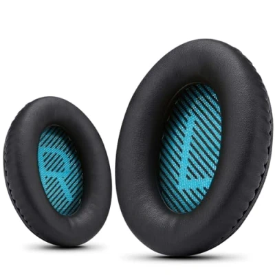 Afbeelding van Krone Kalpasmos Bose QC Vervangende oorkussens van traagschuim voor Quietcomfort QC15/QC25/QC35/Ae2/Ae2i/Ae2w, zwart
