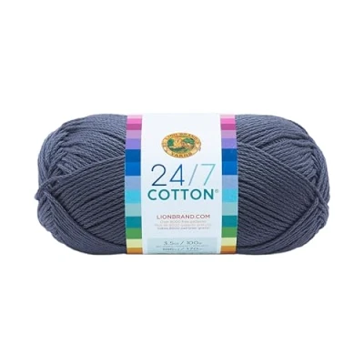 Afbeelding van Lion Brand Yarn Company katoengaren, 100% katoen, denim