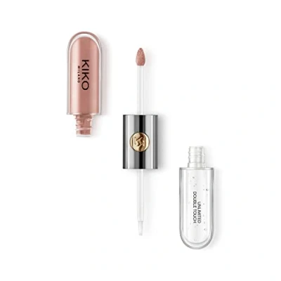 Image de KIKO Milano Unlimited Double Touch 102, Rouge À Lèvres Liquide En 2 Étapes, Fini Lumineux. Tenue Jusqu’À 12 Heures. Base Colorée Sans Transfert