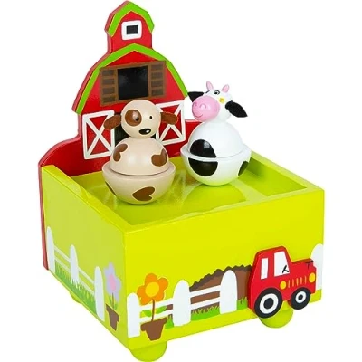 Afbeelding van Small Foot Houten Muziekdoos Boerderij