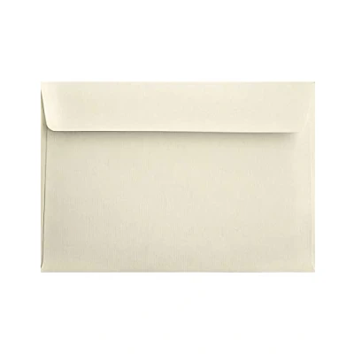 Afbeelding van Netuno 25 ecru geribbelde enveloppen C5 162 x 229 mm 120 g Aster Laid Ivory rechte klep elegante crème hoge kwaliteit voor wenskaarten bruiloft uitnodigingen