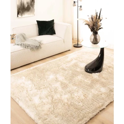 Afbeelding van Shaggy Tapijt/Vloerkleed Spark Crème 300x400 Cm