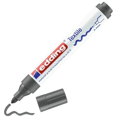 Afbeelding van Edding 4500 Textielstift Grijs 012 2 3 mm