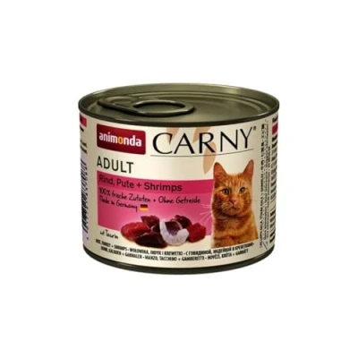 Afbeelding van Animonda Carny Adult Rund met Kalkoen en Garnaal 6 x 200 g