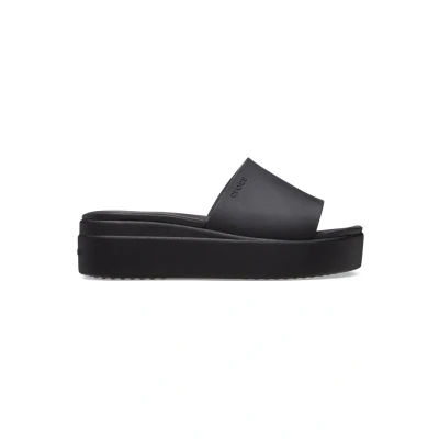 Afbeelding van Crocs Brooklyn Muiltjes met hak, Dames, Maat: 34.5, Black Kunststof
