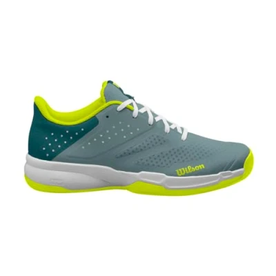 Afbeelding van Wilson Kaos Stroke 2.0 tennisschoenen voor heren, Stormy Sea Deep Teal Safety Yellow