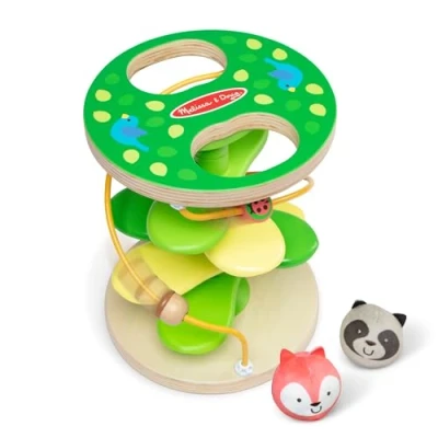 Afbeelding van Melissa &amp; Doug Rollable Gedraaide boomhut speelgoed voor baby&#039;s en peuters Houten Vroeg leren Sensorische ballen 9 maanden+ Cadeau baby jongens meisjes