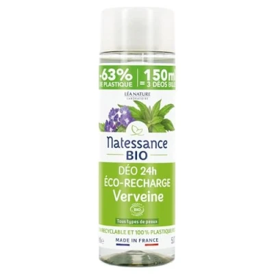 Afbeelding van Natessance Deo 24H Verbena Organic Navulling 150 ml