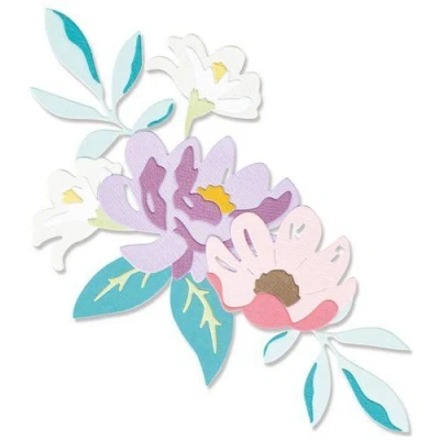 Afbeelding van Sizzix Thinlits Die Set 14PK Layered Summer Flowers 665891 Lisa Jones (04 22)