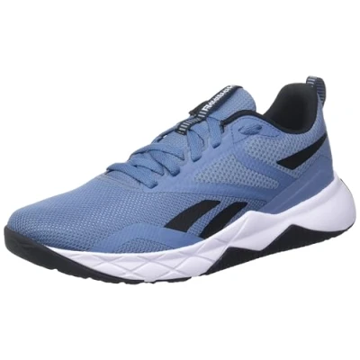 Afbeelding van Reebok NFX Trainer Trainingsschoen, Heren, Maat: 41, Blue/black/footwear white Textiel/ synthetisch