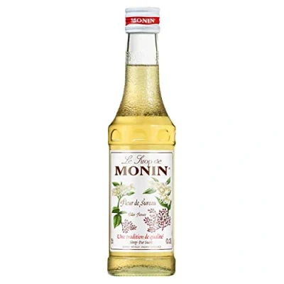 Afbeelding van Monin Vlierbloesemsiroop voor prosecco, cocktail, ijsthee en limonade, natuurlijke aroma&#039;s, 25 cl