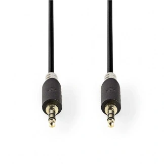 Afbeelding van 3.5 mm jack kabel Nedis 5 meter (Stereo, Verguld)