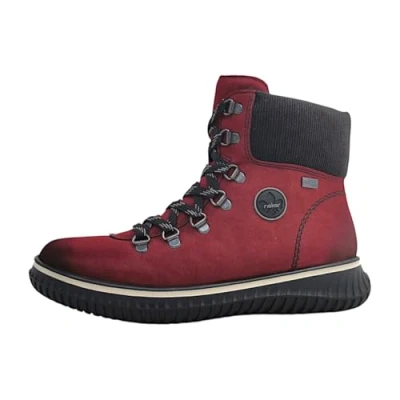Afbeelding van Rieker 74247 veterlaarzen voor dames, Rood