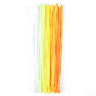 Afbeelding van Vaessen Creative Chenillegaren, nylon, geel, 0,8 x 30 cm