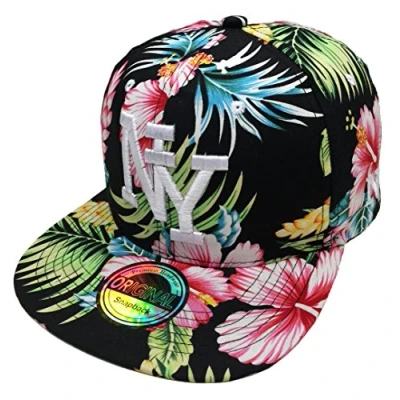 Afbeelding van J26 Kids Snapback USA Cap Teenie Trucker Cappy Sport NY, Bloemen