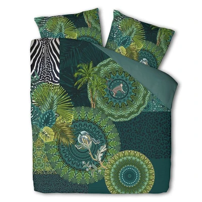 Afbeelding van Dekbedovertrek Mandala Tropical Lits jumeaux (240x200/220 cm) Katoen Bloemen, Natuur Cloud Nine Ga naar Dekbed Discounter.nl &amp;