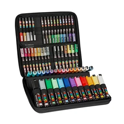 Afbeelding van Posca paintmarker in luxe koffer, 60 stuks, assorti