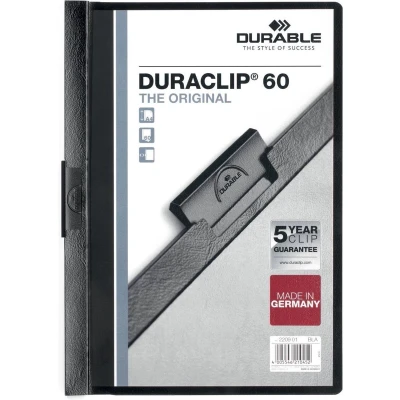 Afbeelding van Klemmap Durable Duraclip A4 6mm 60 vellen zwart