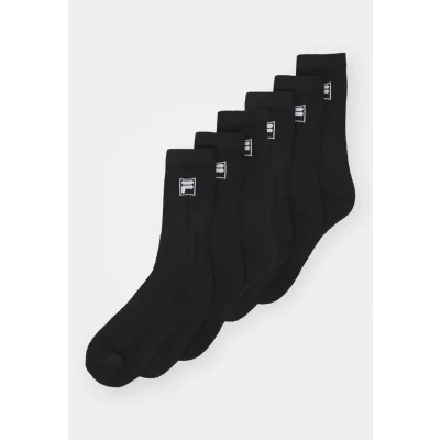Afbeelding van Fila CREW Tennis 6 PACK Unisex Sokken, Maat: 43 46, Black