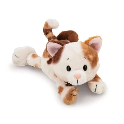 Afbeelding van NICI Gelukskat van pluche, zacht, schattig, om te knuffelen en spelen, geweldig cadeau idee, voor kinderen volwassenen, 20 cm, bruin 62142