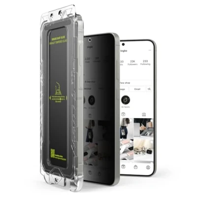 Afbeelding van Ringke Easy Slide 2 stuks displaybescherming van gehard glas in HD kwaliteit, compatibel met Samsung Galaxy S25 Plus, installatiegereedschap, hardheid 9H, volledige afdekking