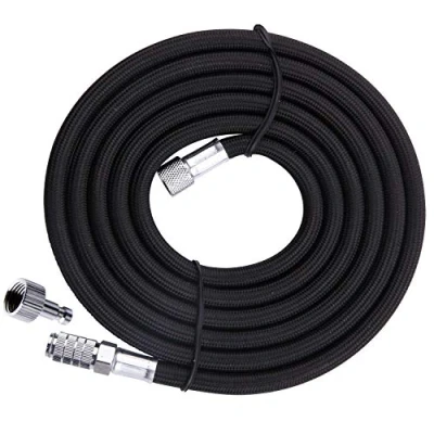 Afbeelding van Fengda BD 30 Airbrush Slang Zwart 3M 2x G1/8 met snelkoppeling