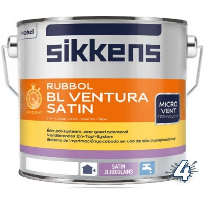 Afbeelding van Sikkens BL Ventura Satin 2,5 liter Zijdeglansverf voor hout binnen (waterbasis)