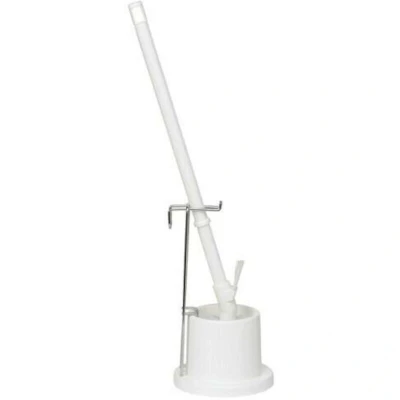 Image de VIKAN 50515 brosse de toilette, support mural, 720 mm, polypropylène, moyen, blanc 5051/5