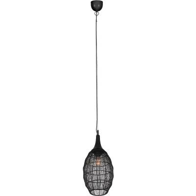Afbeelding van TRIO SORAYA Hanglamp Zwart mat excl. 1x E27 4W