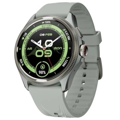 Afbeelding van TicWatch Pro 5 Enduro Slate Smartwatch voor heren, Android Wear OS Smart Watch 90 uur batterij 110+ trainingsmodi 7/24 hartslag 5ATM GPS kompas niet compatibel met iPhone