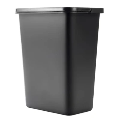 Afbeelding van KADAX afvalemmer afvalscheiding, 10 liter, met beweegbare handgreep, kunststof, universeel, zwart, liter