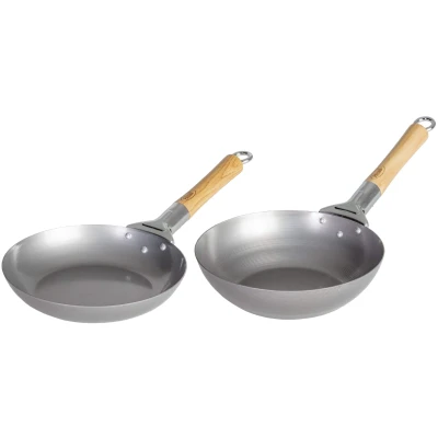 Afbeelding van Cookinglife Pannenset Voccelli (Koekenpan ø 24 cm &amp; Wokpan 25 cm) zonder anti aankbalaag