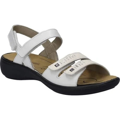 Afbeelding van Josef Seibel Sandalen, Dames, Maat: 37, Weiss Leer
