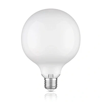 Afbeelding van ledscom.de Ledlamp E27, G125, warmwit (2700 K), 4 W, 550 lm, extra mat matglas
