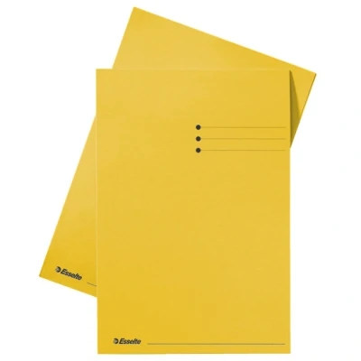 Image de Esselte chemise carton avec indexage format folio (100 chemises) jaune