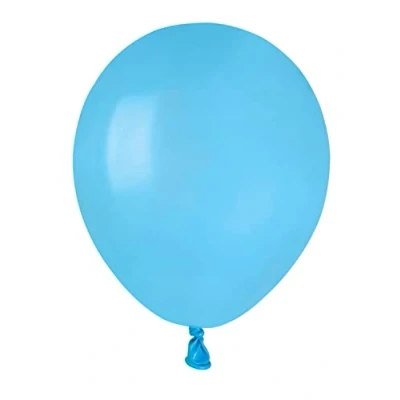 Afbeelding van Ciao Set van 100 hoogwaardige natuurlijke latexballonnen A50 (Ø 13 cm/5 inch) lichtblauw