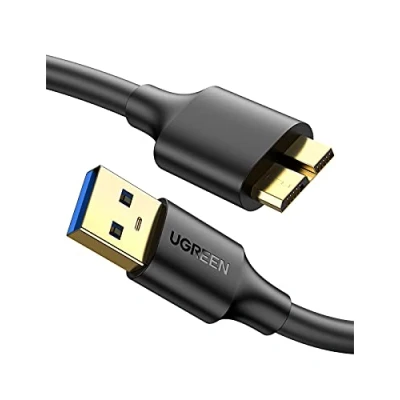 Afbeelding van UGREEN USB 3.0 kabel stekker A naar Micro B harde schijf compatibel met behuizing Western Digital My Passport Elements Book Toshiba Canvio Basics Seagate Maxtor 0,5 m