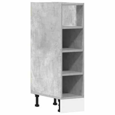 Afbeelding van vidaXL Onderkast 20x44,5x81,5 cm bewerkt hout betongrijs