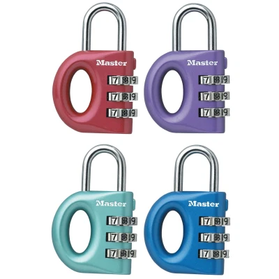 Afbeelding van MasterLock Hangslot 30mm met cijfercode diverse kleuren