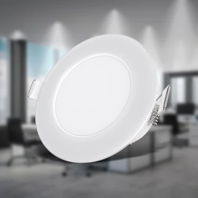 Afbeelding van B.K.Licht LED Badkamer Inbouwspots set van 5 witte spots IP65 waterdicht badkamerverlichting ultraplat 3 cm Ø8,6 4.000K neutraal wit licht 350Lm 3W