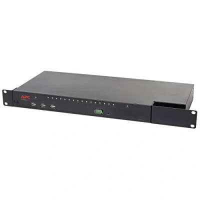 Afbeelding van APC Digitaal/IP KVM 1 lokale gebruiker 16 poorten, schakelaars, Zwart