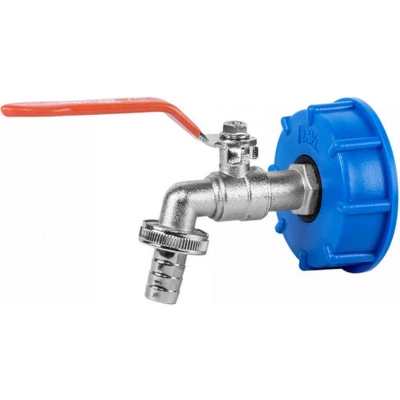 Afbeelding van IBC Adapter Kraan Aftappen Tuin Tuinslang Industrie Dier Bouw Water Installatie koudetechniek