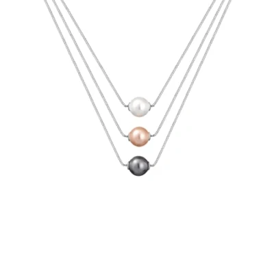 Afbeelding van Elli Layer Kette Ketting, Dames, Maat: 42, Silber