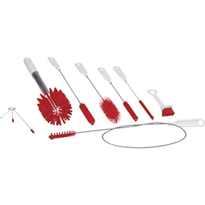 Afbeelding van Vikan Pijpborstels Brush Kit Shake IJsmachine Set Van 10 Speciale Borstels Rood