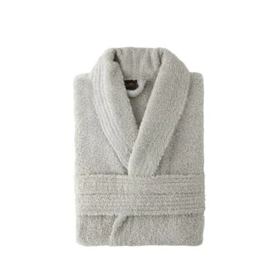 Image de Top Towel Elegant Peignoir pour femme et homme, 100% coton, 500 g/m², avec capuche ou sans capuche, doux absorbant douche, spa piscine, gris argent, S