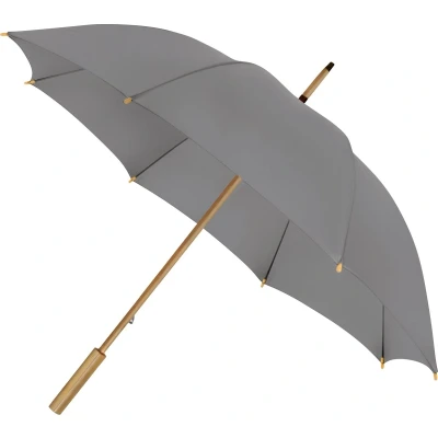 Afbeelding van Eco bamboe paraplu windproof grijs