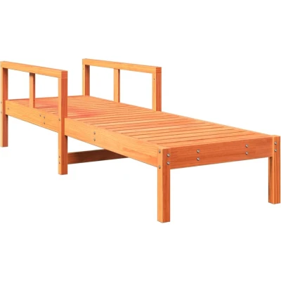 Afbeelding van Ligbed 199,5x62x55 cm massief grenenhout wasbruin